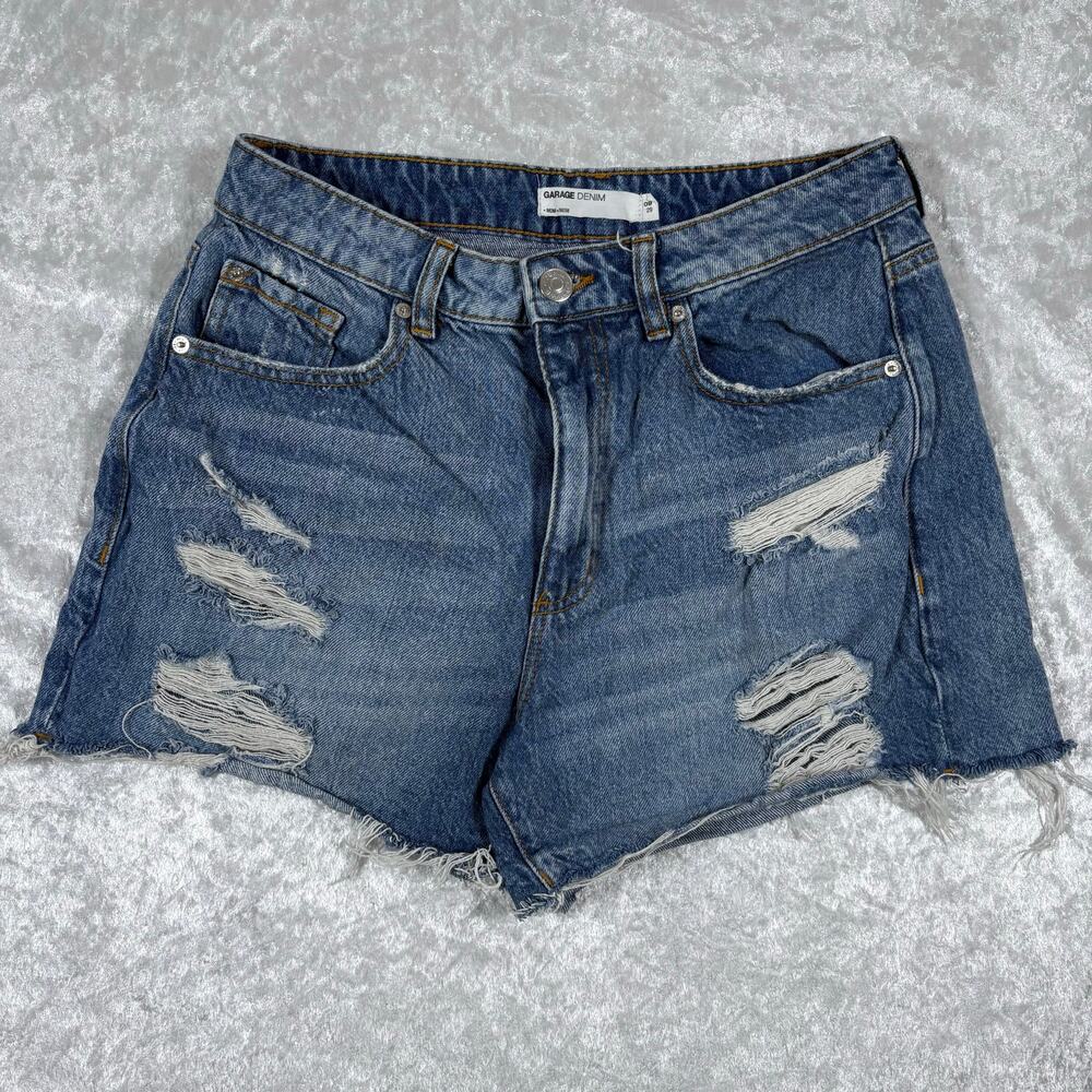 Garage Denim Blue Sz9 Denim Womens Shorts